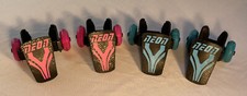 Yvolution Neon Street Rollers Clip On Skates Blue And Pink Set Light Up