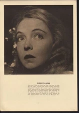 1936 LILLIAN GISH ALFREDO VALENTE OPHELIA THEATRE ACTRESS HAMELT PRINT 13623