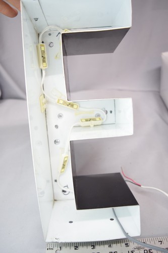 Aufgewonnenes 12,25" Innen/Außen LED Schild Kanal Buchstabe ""E"" Dekor Marquee - Bild 7 von 7