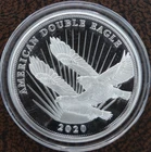 2020 $2 Cook Islands American Double Eagle 1/2 Oz Silver .999 Bullion