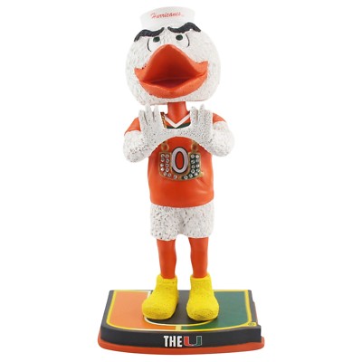 Sebastian the Ibis Miami Hurricanes Turnover Chain Special Edition Bobblehead