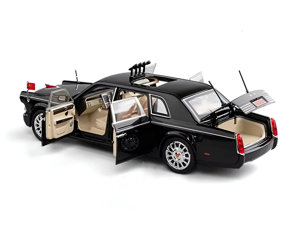 New Xi Xinping Presidential Limousine HONGQl LK5 1/24 Diecast Meticulous Detail - Image 4 of 4