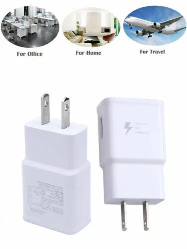 10Pk Adaptive Fast Charging Wall Charger For OEM Samsung Galaxy s7 S8+ S9 Note 8 - Image 2 of 3