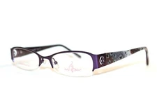 BRAND NEW BABY PHAT BP 152 PUR PURPLE SEMI RIMLESS EYEGLASSES FRAMES 50-18-135