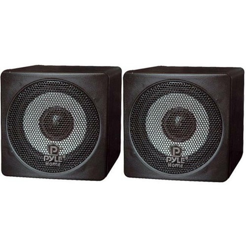 Black Mini Cube Bookshelf Speaker 