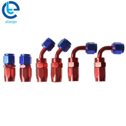 Kit de ajuste extremo de manguera de combustible trenzado de 10 pies y manguera giratoria 4 AN 6AN 8AN 10AN - Imagen 3 de 12