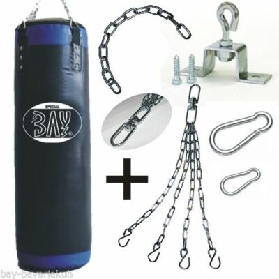 BAY  Profi Deluxe Boxsack Sandsack gefüllt 120 100 cm schwarz befüllt voll neu