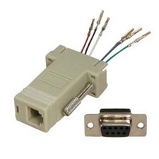 Lot10 DB9pin Female RJ12/RJ11 Jack Modular Adapter 6P6C 6c Phone/Telephone SHdis