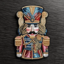 Iron On Applique Patch - Christmas Nutcracker - Toy Soldier - Decorative Crafts 