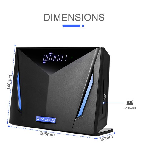 4K UHD DVB-T/T2 Receiver HDMI SCART DVB-S/S2/S2X Kabel USB Wi-Fi H.264 TV BoX - Bild 3 von 11