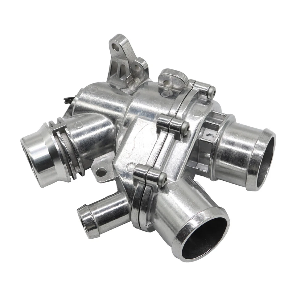 CONJUNTO DE CARCASA DE TERMOSTATO DE ALUMINIO PARA JAGUAR XF XJ TIPO F F-PACE LAND ROVER LR4 Foto 4 de 4