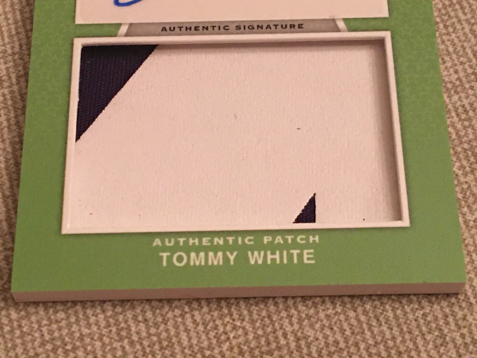 TOMMY WHITE 2020 Leaf Perfect Game AUTO Game-Worn Jersey Patch #16/25 LSU A'S - Image 3 of 4