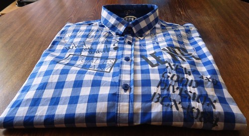 Camisas informales para hombre Desigual talla L azules y blancas - Imagen 4 de 12