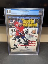 CGC 8.5 Newsstand Edition Sports Illustrated-Mathieu Schneider-June 14 1993