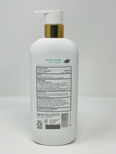 Dove Acne Clear limpia y ayuda a prevenir el acné lavado corporal clínicamente probado nuevo - Imagen 8 de 8
