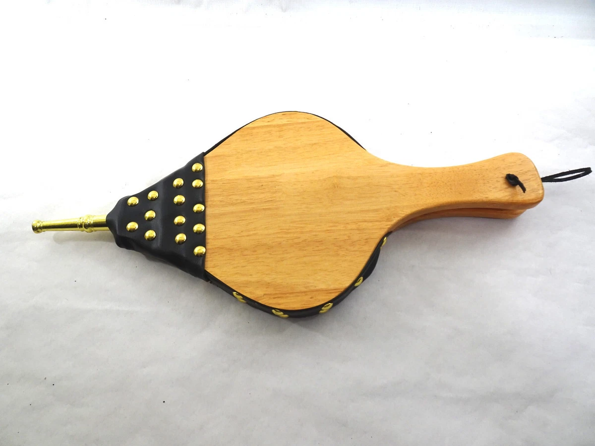 WOOD BELLOWS Fireplace Air Blower 16.5 x 7.5 Outdoor Camping BBQ | eBay