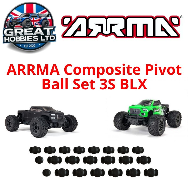 Genuine ARRMA 3S BLX Composite Pivot Ball Set 4x4 AR330515