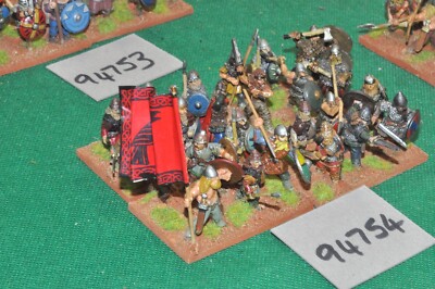 25mm dark ages / viking - warband 24 figs - inf (94754)
