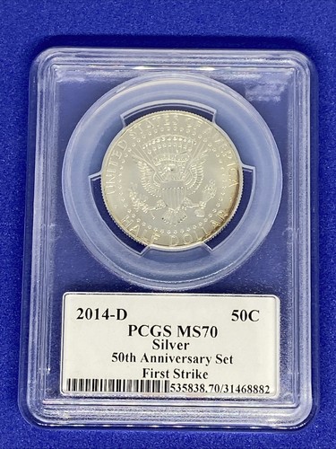 Edmund Moy Signature 2014-D MS70 Silver Kennedy Half Dollar PCGS - Picture 2 of 8