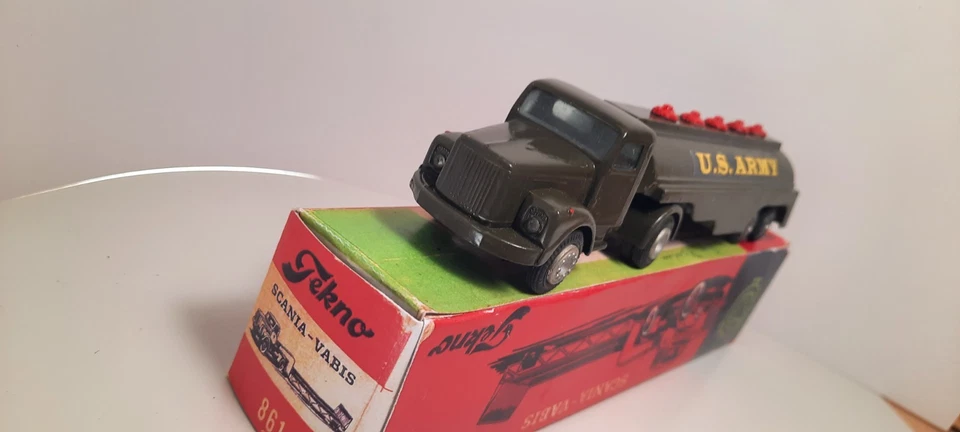 TEKNO de DINAMARCA SCANIA VABIS MILITAR GASOLINA CISTERNA EJÉRCITO COCHE DE COLECCIÓN 1/43 Foto 4 de 4
