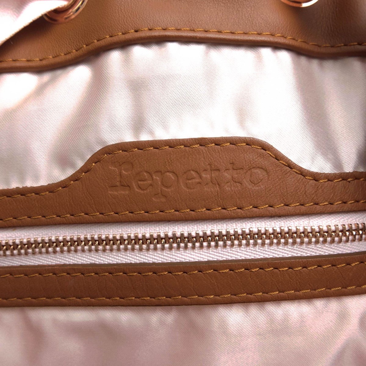 Repetto Tote Arabesque Leather Brown Women