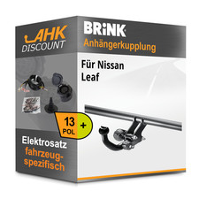 Für Nissan Leaf 10-17 BRINK Anhängerkupplung abnehmbar + 13polig E-Satz NEU