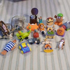 Vintage McDonald's Burger king Happy Meal Toys Mixed 17 Figure Lot