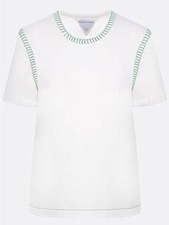 Bottega Veneta Overlock Stitch Cotton Jersey T-Shirt 133027778