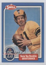 1988 Swell Football Greats Hall of Fame Norm Van Brocklin #121 HOF 0c4