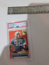 Lenny Moore 1956 Topps Rookie Card #60 PSA 4 RECENT GRADE, 155859244. rookie card picture