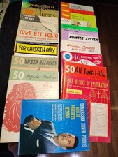 Large Lot Of 17 Vintage Organ Sheet Music Books Sears Audion Magnus Pointer Rare