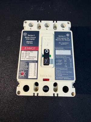 Westinghouse HMCP007MOC   7 AMP Motor Circuit Protector Breaker, 3 Poles - Clean