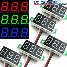 5pcs DC 0-30V 3-Wire Voltmeter 3-Digit LED Display Volt Meter Voltage Tester 