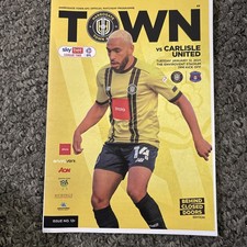 Harrogate  V Carlisle United 12 jan  2021 Football Programme 2020/21