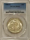 1941 S Walking Liberty Half Dollar PCGS MS63
