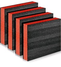 Qiveno Cuttable Polyurethane Foam Sheets, 4-Pack 16x12x1.5 Inch Craft Padding...