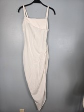 NWT! FOREVER 21 Size XS Women's White Dress Asymmetrical Strapless