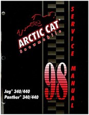 2255-717 1998 Arctic Cat Jag 340 440 Panther 340 440 Snowmobile Service Manual
