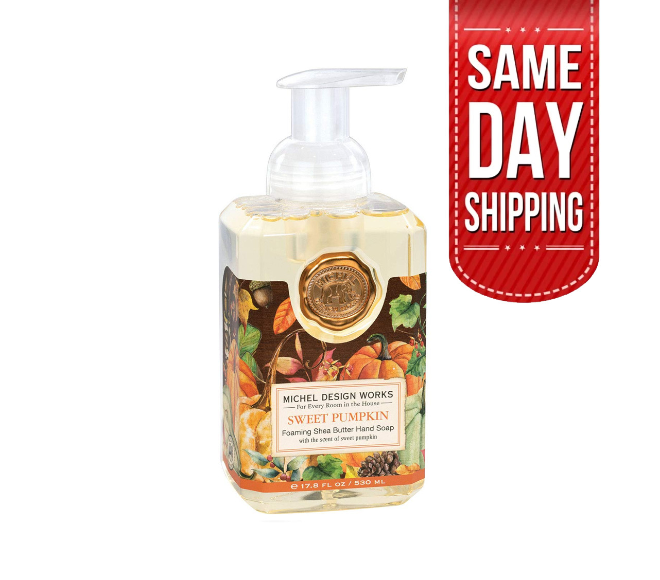 Michel Design Works Foaming Hand Soap, Sweet Pumpkin, 17.8 FL OZ, 530 ML