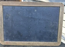 Primitive Schoolhouse Double Sided 9x13 Black Slate Chalkboard Wood Frame
