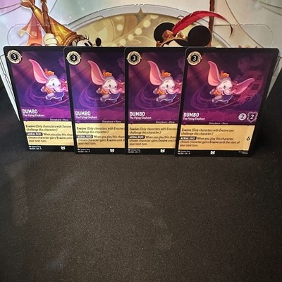 Dumbo The Flying Elephant 46/204 Fabled Regular x4 (playset)