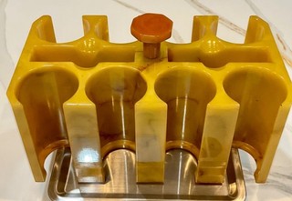 —— BEAUTIFULLY MARBLED BAKELITE POKER CHIP CADDY—— SEE PICTURES & VIDEO—— #1