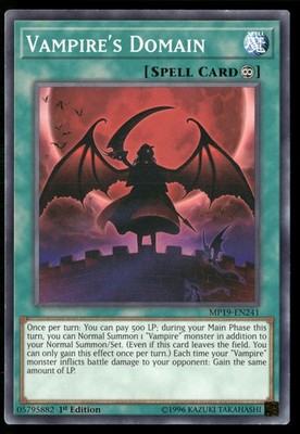 Vampire's Domain MP19-EN241 Common / Short Print Yu-Gi-Oh 1st Edition Near Mint