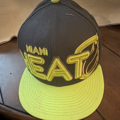 New Era Miami Heat NBA Snapback Cap Hat - Black & Green Basketball