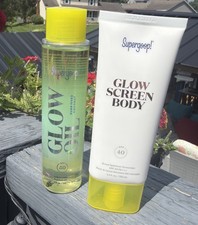 Supergoop Glow Screen Body Exp 2027 SPF 40  Glow Oil SPF 50 NEW