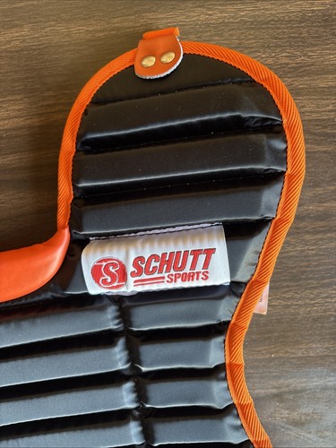SCHUTTT SCP-IG BASEBALL/SOFTBALL Nero/Arancione CATCHERS PROTEZIONE PETTO (15") - Foto 2 di 10