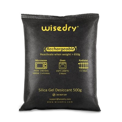 Silica Gel Desiccant 500g x2 Rechargeable Mikrowellenaktivierbar