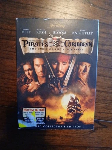 Pirates of the Caribbean: The Curse of the Black Pearl (DVD 2003)