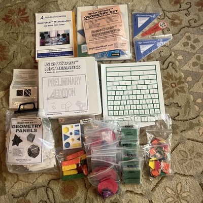 Right Start Math Curriculum NEW Geometry Set w/ Drawing Board and Manipulatives