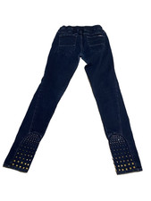 7 for all Mankind Skinny Jeggings Size 27 Dark Denim Jeans Studded Jeweled Legs